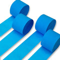 PartyWoo Crepe Paper Streamers 4 Rolls 328ft, Pack of Blue Crepe Paper by PartyWoo