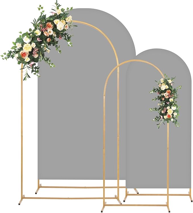 Metal Arch Backdrop Stand and Cover Set, 7.2FT Party Backdrop, Backdrop Stand by Unknown