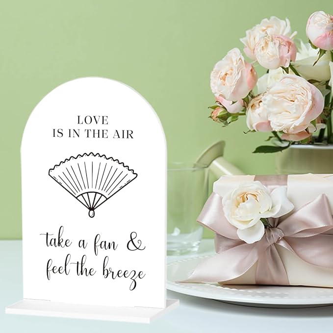 Wedding Fan Signage Take A Fan Sign - Image 6