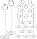 12Pcs Table Number Holder 8.66inch Tall Metal Iron Place Card Holder by Unknown