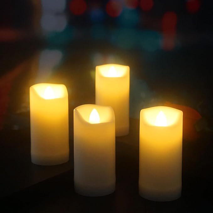 QIDEA 2”X4” Outdoor Waterproof Flameless Candles - Image 2