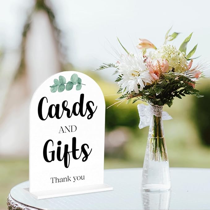 Cards and Gifts Sign for Wedding, Wedding Engagement Bridal Shower Baby Shower - Image 4
