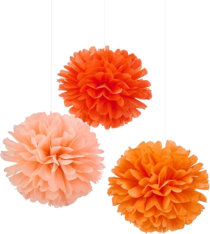 WEVEN Tissue Pom Poms Tissue Paper Flowers Tissue Fluff Balls Party Decorations by WEVEN