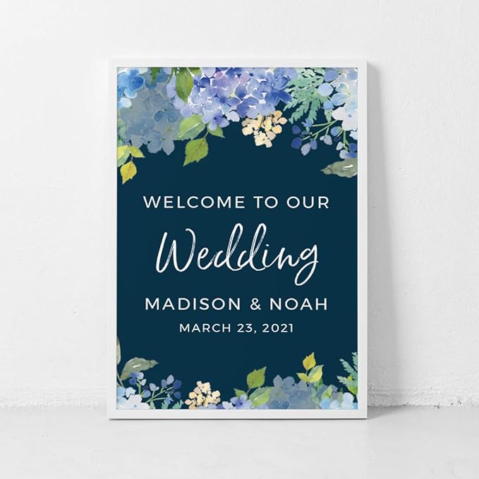 Andaz Press Personalized Extra Large Wedding Easel Board Party Sign, 12x18-inch - Image 4