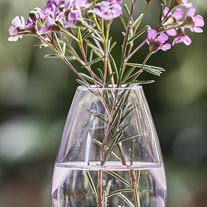 CHIVE ‘George’ Glass Bottle Flower Vases — Set of 6 — Small, Elegant Clear - Image 6