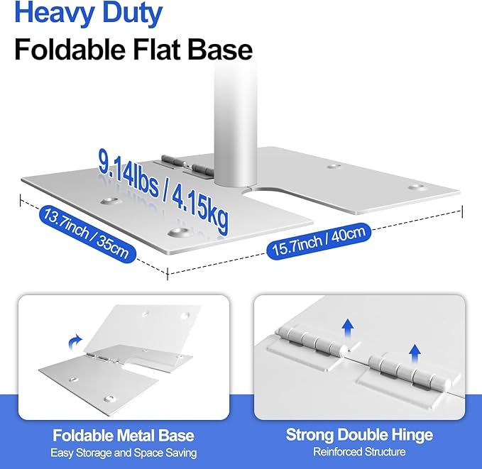 FUDESY Pipe and Drape Stand Kit, 10x10ft Heavy Duty Adjustable Metal Backdrop - Image 4