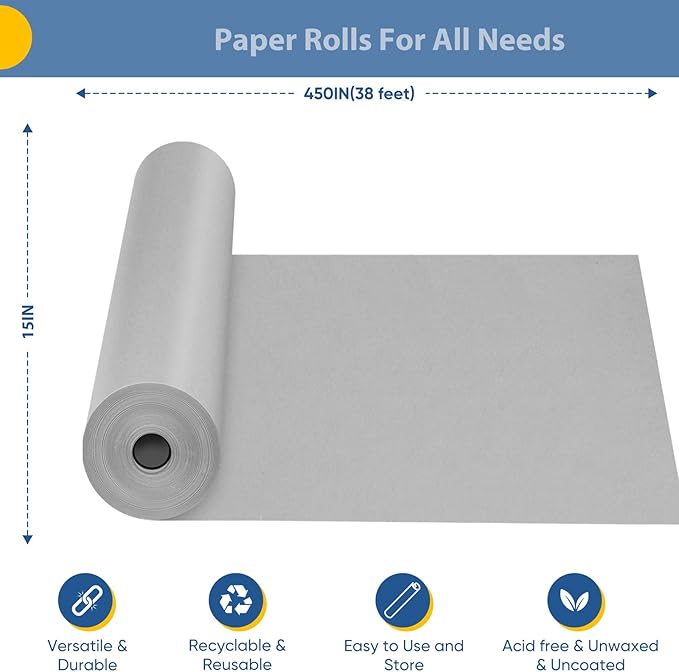 Light Grey Wrapping Paper, Bouquet Flower Packing Poster Bulletin Board Paper - Image 2