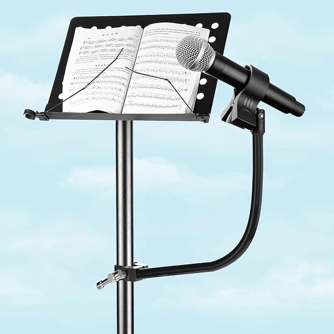 Gooseneck Microphone Stand, 19.69" Flexible Adjustable Arm Super Crab Clamp Mic - Image 3