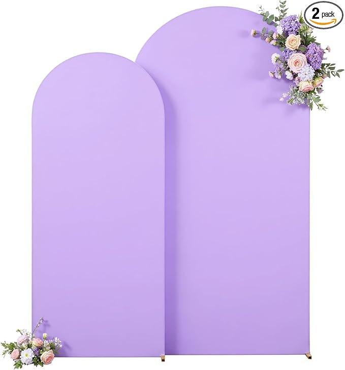 Purple Lavender Arch Backdrop Cover by Besutolife