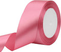 Rose Gold Solid Satin Ribbon 1-1/2 Inch 25 Yards Solid Polyester Fabric Ribbon by Riunbb