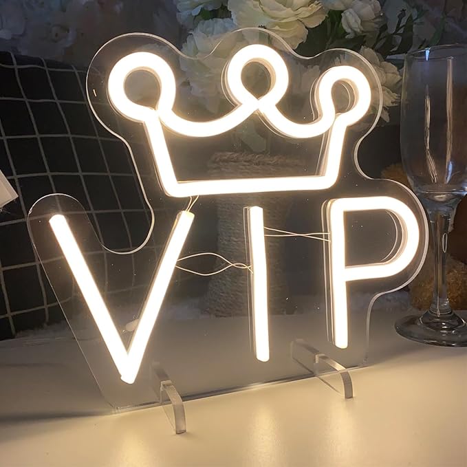 VIP Table Number Neon Sign Desk Lamp Night Light Wedding Letter LED Neon Sign - Image 5
