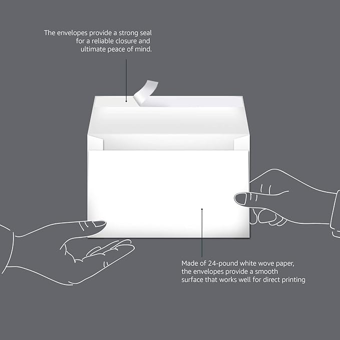 Amazon Basics A9 Blank Invitation Envelopes - Image 5