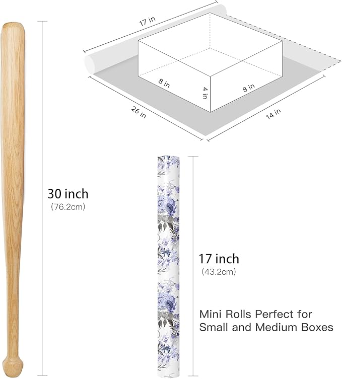 RUSPEPA Floral Wrapping Paper Roll - Image 7