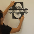 Personalized Metal Name Sign by Monlyey