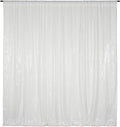 Poise3EHome White Sequin Backdrop, 8FT x 10FT Sequin Photography Backdrop by Poise3EHome