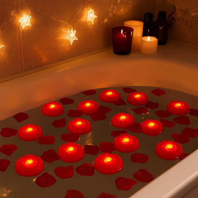Aignis 12pcs Flameless LED Floating Candles, 120+ Hours Glow Time, Cozy Light - Image 5