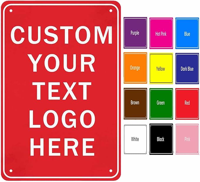 Custom Sign, Personalized Metal Signs, Customize by Enjoy-yjl