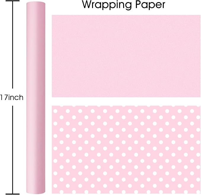 Garbendy Gift Wrapping Paper Roll-Solid Color Pearly-Lustre Paper, Valentine's - Image 2