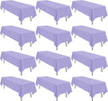 fani 12 Pack 60 x 126 Inch Rectangle Tablecloth Lavender Polyester Tablecloth by fani