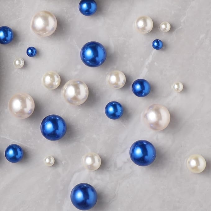 200 Pcs Vase Filler Beads Blue Pearl Beads - Image 8
