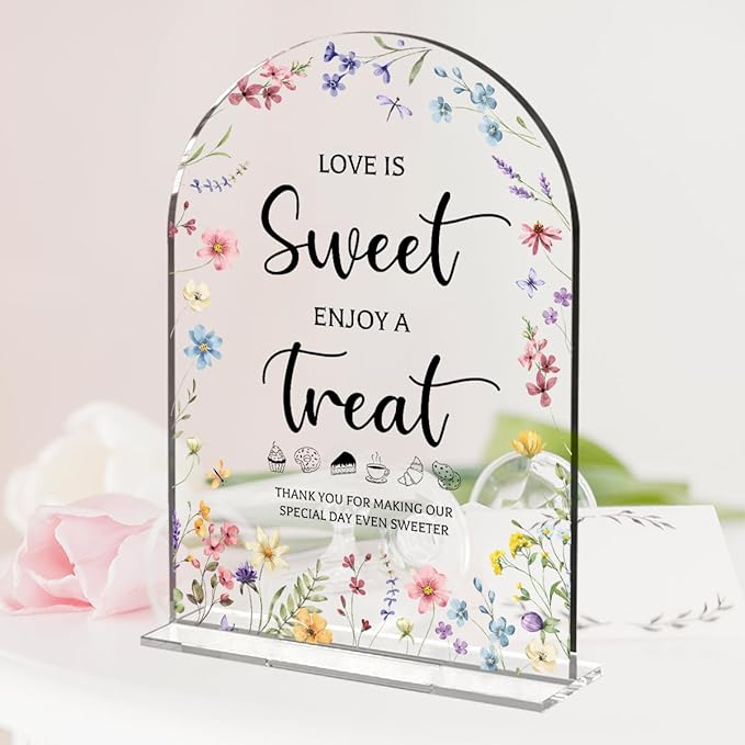 Wedding Signs Decor, Love is Sweet Sign - Image 4