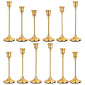 CHILL RECIPE Candlestick Holders Gold Taper Candle Holders by Unknown