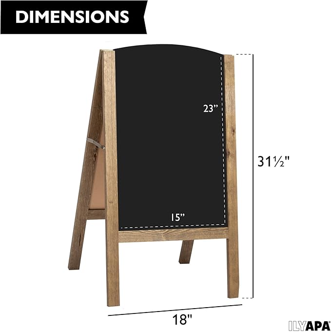 Ilyapa A-Frame Chalkboard Sidewalk Sign - Image 2