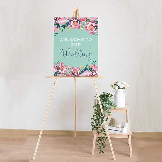 Andaz Press Extra Large Wedding Easel Board Party Sign, 12x18-inch, Tea Party - Image 3