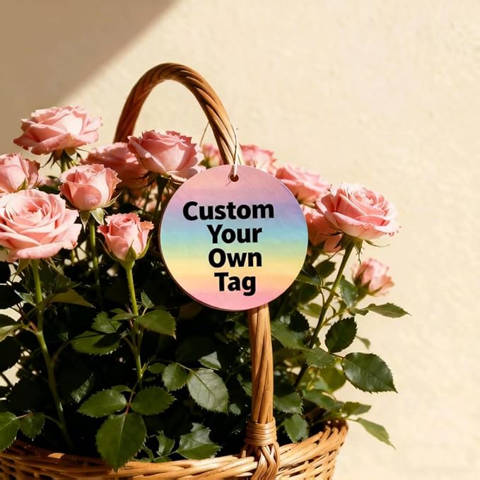 54-108 Pack Custom Hang Tag Personalized Name Paper Tags Customize Any Logo - Image 4