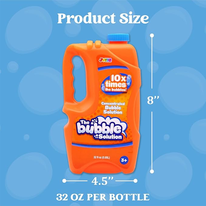 JOYIN 32 oz Bubble Solution Refills, Concentrated Solution - Image 7