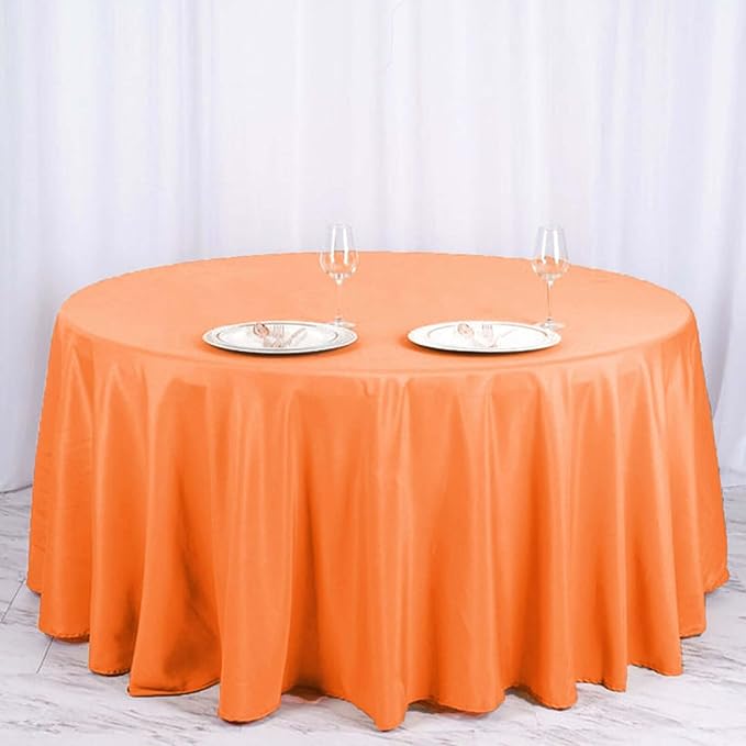 Efavormart Round Tablecloth, 120 Inch Stain & Wrinkle Resistant Washable Table - Image 2