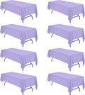 BRILLMAX 8 Pack Lavender Tablecloths by BRILLMAX