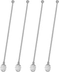 Coffee Stir Sticks, BURLIHOME Stainless Steel Swizzle Sticks 4Pcs Reusable by BURLIHOME
