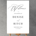 Elegant Minimalist Wedding Welcome Signs, Wedding Welcome Sign, Welcome Sign by Custom