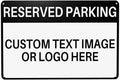 Custom Reserved Parking Metal Sign by Enjoy-yjl