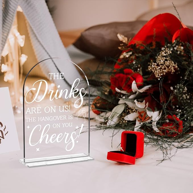 Wedding Decorations for Reception Ceremony, Wedding Clear Acrylic Table Sign - Image 6