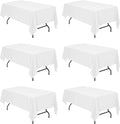 BRILLMAX 6 Pack White Tablecloths by BRILLMAX