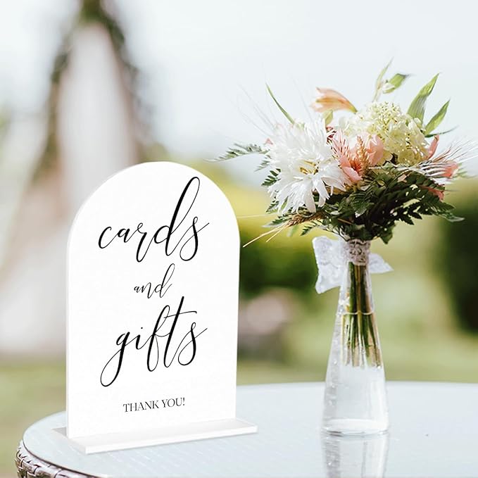 Cards and Gifts Sign, Wedding Engagement Bridal Shower Baby Shower Party Decor - Image 4