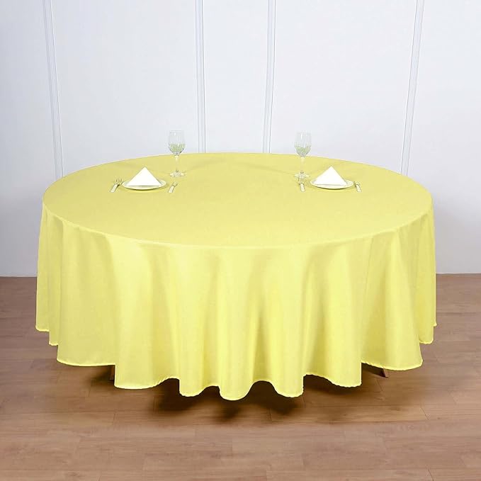 Efavormart Round Tablecloth, 108 Inch Stain & Wrinkle Resistant Washable Table by efavormart