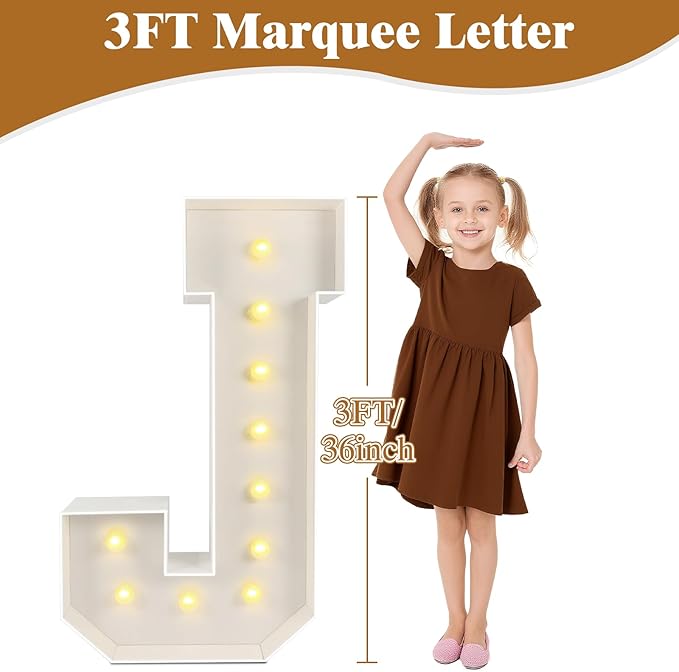 Marquee Light Up Letters: 3FT Large Decorative Signs - Image 7