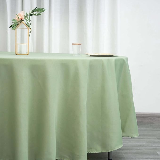 Efavormart Round Tablecloth, 108 Inch Stain & Wrinkle Resistant Washable Table - Image 2