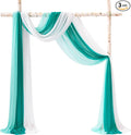 TINGE TIME 3 Panels Wedding Arch Draping Fabric, Wedding Arch Drapes by TINGETIME