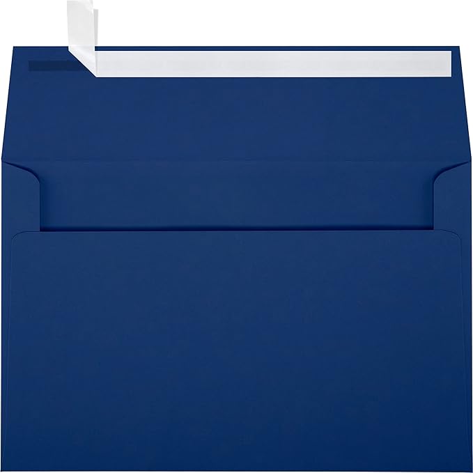 LUXPaper A9 Invitation Envelopes | Peel & Press | 5 3/4" x 8 3/4" | Navy Blue | by LUXPaper