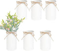6" High Farmhouse Vases for Centerpiece, Rustic Mason Jars by JOYFERNAL