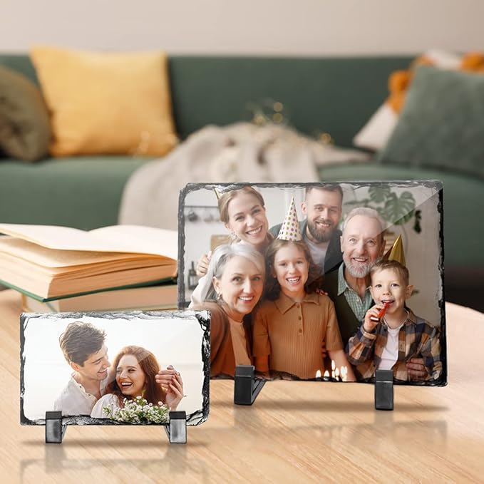 PYD Life 12 Pack Sublimation Photo Slates Rock Blanks 5.5 x 7.5 Inch Bulk Stone - Image 4