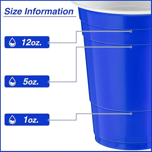 100 Pack 16 Ounce Halloween Plastic Party Cups Disposable Heavy Duty Drinking - Image 2