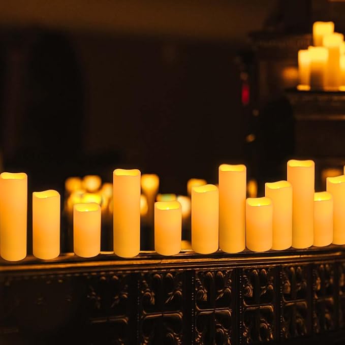 Set of 96 Flameless Led Battery Opeated Waterproof Outdoor Indoor Candles - Image 4