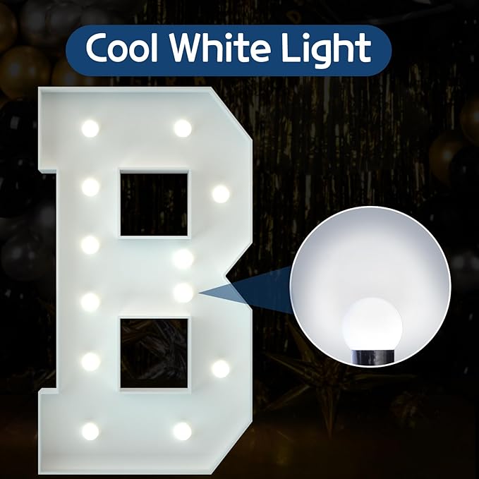 Marquee Letters 4 Feet Tall Large Light Up Letters Baby Shower Decorations - Image 2