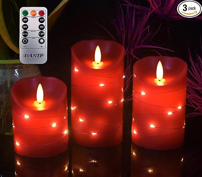 danip red LED flameless Candle by danip