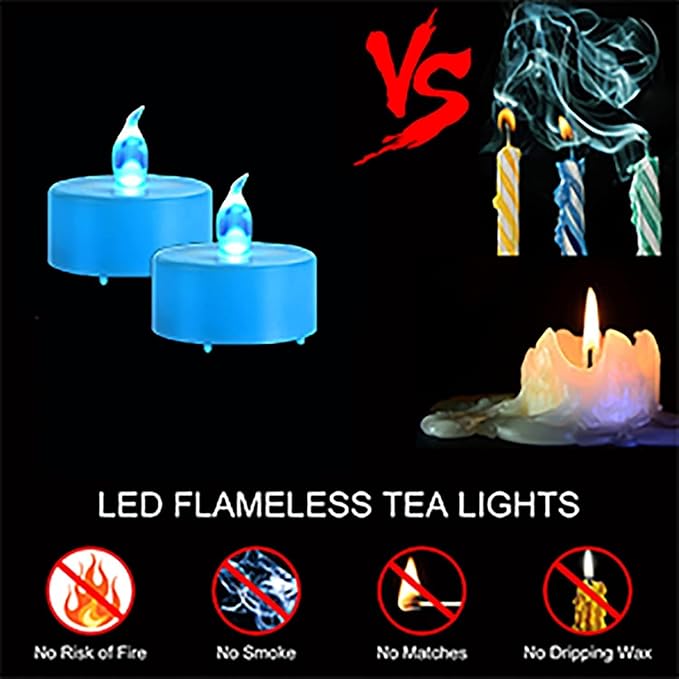 LED Tea Lights Candles- 50PACK Flameless Candles Realistic and Bright - Image 6